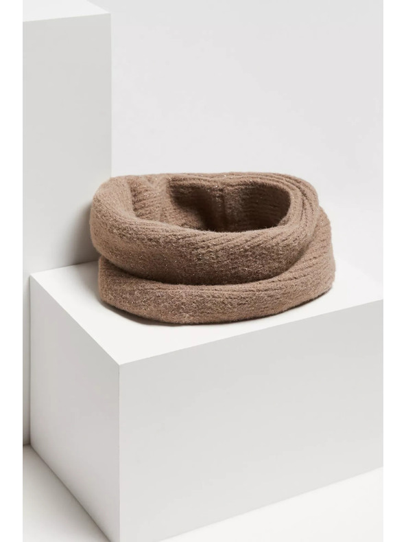 Moodo Smeđi šal s metalnim vlaknom Moodo