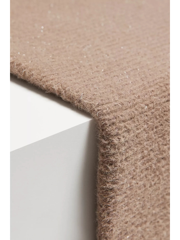 Moodo Smeđi šal s metalnim vlaknom Moodo