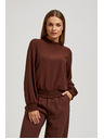Moodo Glatka košulja smeđa Moodo