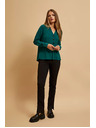 Moodo Košulja s V-izrezom smaragdna Moodo