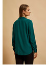 Moodo Košulja s V-izrezom smaragdna Moodo