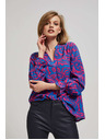 Moodo Košulja s V-izrezom fuksija Moodo