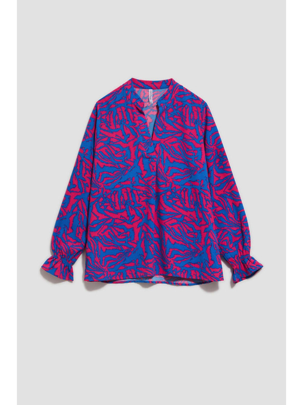 Moodo Košulja s V-izrezom fuksija Moodo