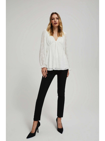 Moodo Bijela košulja s napuhnutim rukavima Moodo