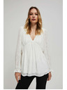 Moodo Bijela košulja s napuhnutim rukavima Moodo