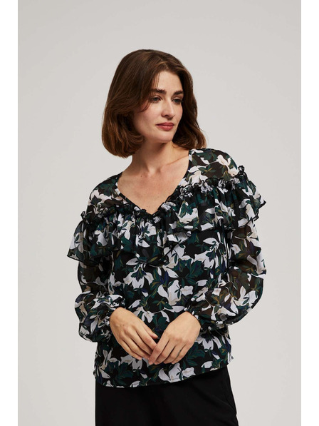 Moodo Košulja s volanima i cvjetnim uzorkom Moodo