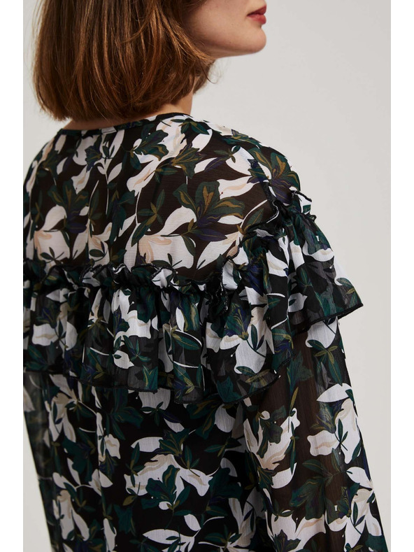 Moodo Košulja s volanima i cvjetnim uzorkom Moodo