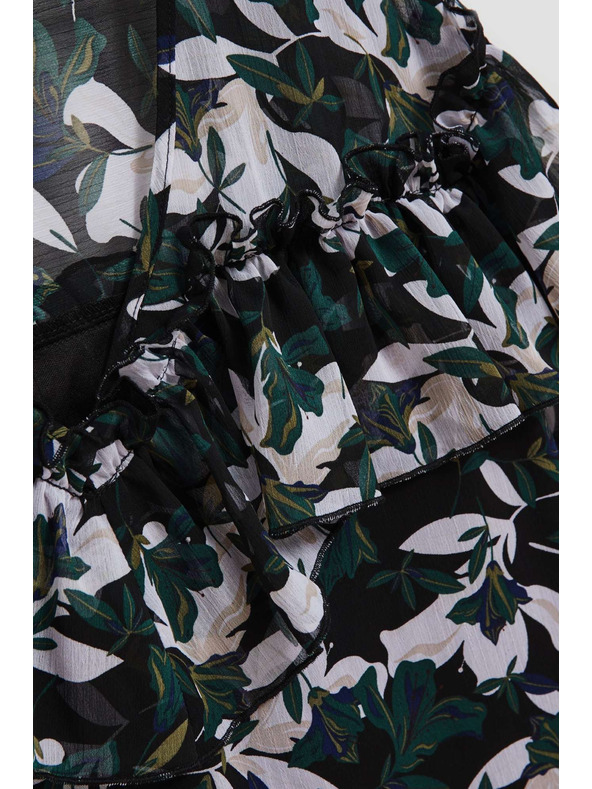 Moodo Košulja s volanima i cvjetnim uzorkom Moodo