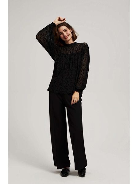 Moodo Moodo crna košulja s volanima