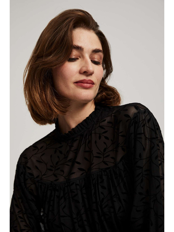 Moodo Moodo crna košulja s volanima