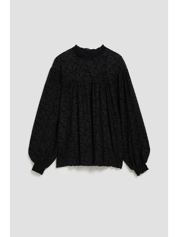 Moodo Moodo crna košulja s volanima