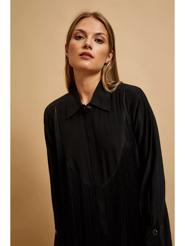 Moodo Oversize košulja s resama Moodo