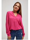 Moodo Košulja s V-izrezom i džepićem Moodo