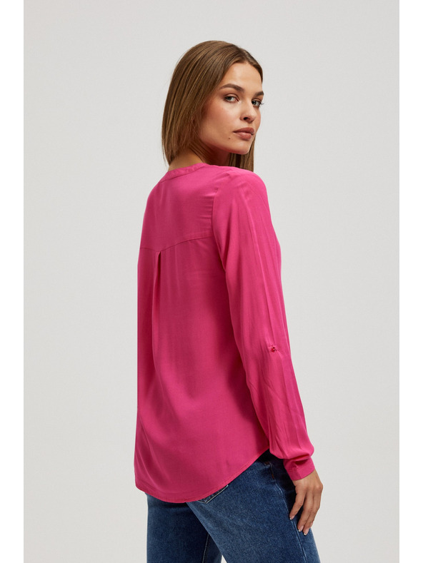 Moodo Košulja s V-izrezom i džepićem Moodo