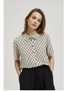 Moodo Bež košulja zapinjača na gumbe s uzorkom Moodo