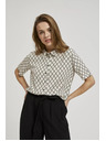 Moodo Bež košulja zapinjača na gumbe s uzorkom Moodo
