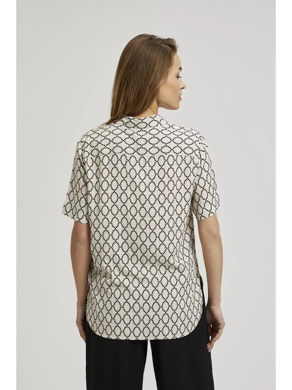 Moodo Bež košulja zapinjača na gumbe s uzorkom Moodo
