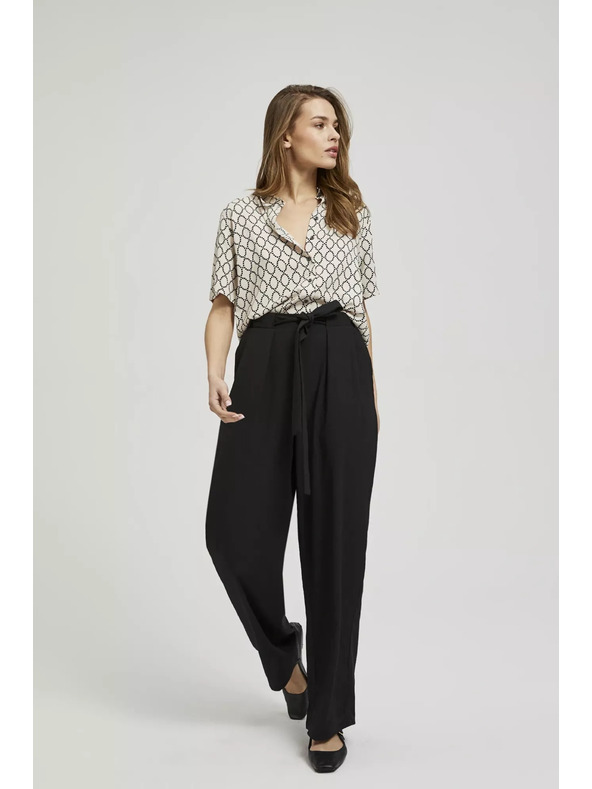 Moodo Bež košulja zapinjača na gumbe s uzorkom Moodo