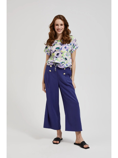 Moodo Uzorovana košulja s cvjetnim uzorkom ljubičasta Moodo