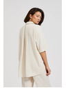 Moodo Lanena košulja s džepićem bež Moodo