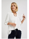 Moodo Bijela košulja Moodo zapinjača na gumbe s vezanim izrezom