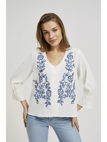 Moodo Bijela košulja Moodo zapinjača na gumbe