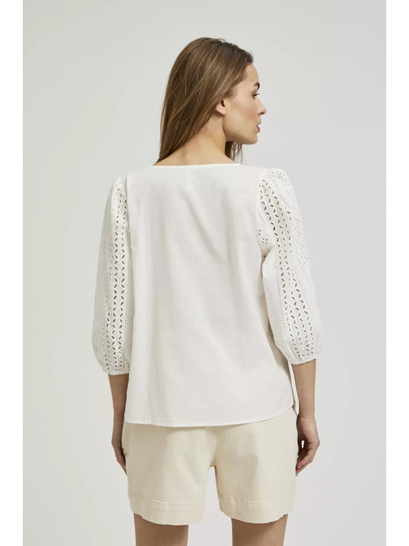 Moodo Bijela bluza s 3/4 rukavima Moodo