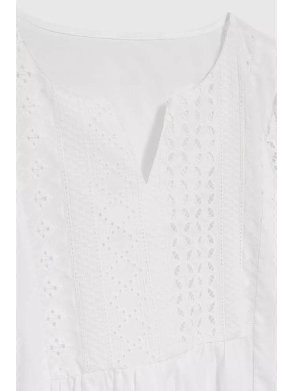 Moodo Bijela bluza s 3/4 rukavima Moodo