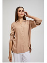 Moodo Lanena košulja bež Moodo