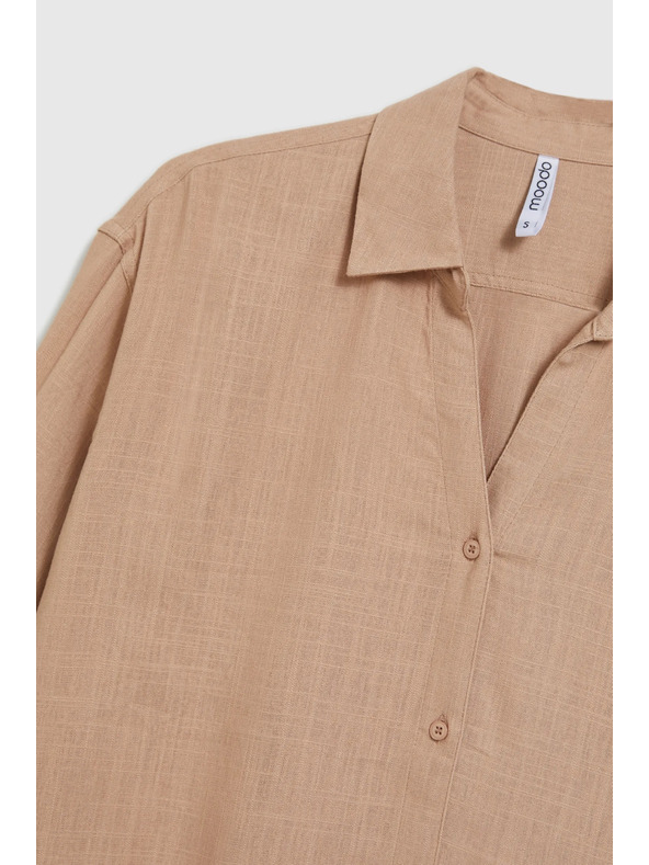 Moodo Lanena košulja bež Moodo