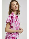 Moodo Ružičasta košulja s cvjetnim uzorkom Moodo