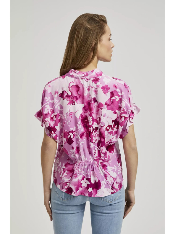 Moodo Ružičasta košulja s cvjetnim uzorkom Moodo