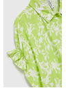 Moodo Zelena košulja s naboranim rukavom Moodo