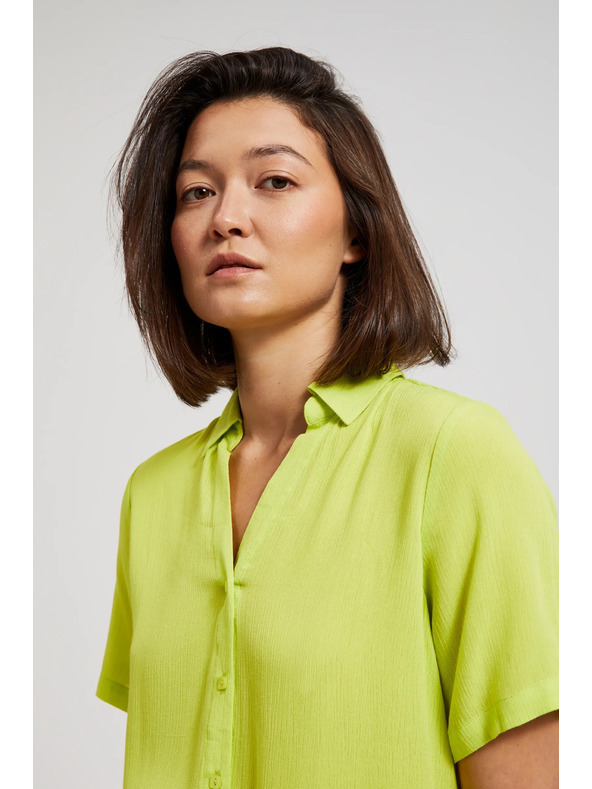 Moodo Limeta zelena košulja s ovratnikom Moodo