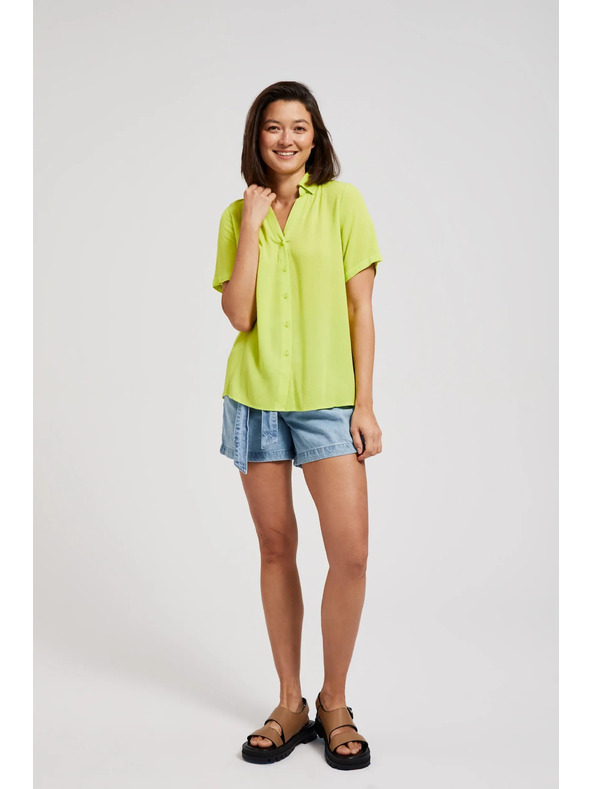 Moodo Limeta zelena košulja s ovratnikom Moodo