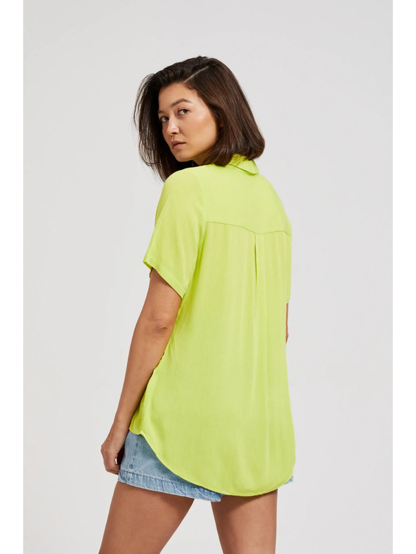 Moodo Limeta zelena košulja s ovratnikom Moodo