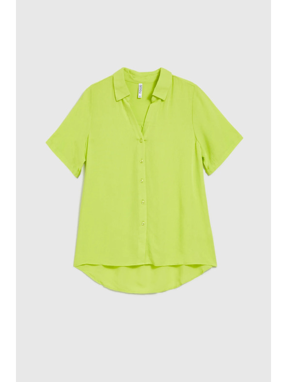 Moodo Limeta zelena košulja s ovratnikom Moodo