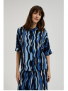 Moodo Košulja s uzorkom i kratkim rukavima plava Moodo
