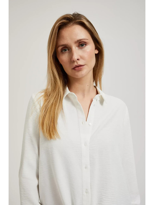 Moodo Košulja s dugim rukavima i vezivanjem bijela Moodo