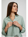 Moodo Lanena košulja maslinasta Moodo