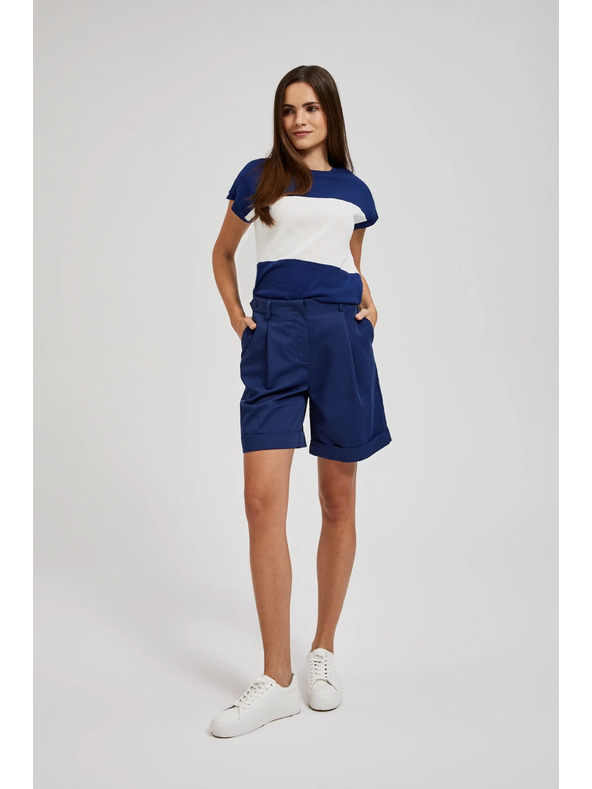 Moodo Tamno plave kratke hlače do koljena Moodo