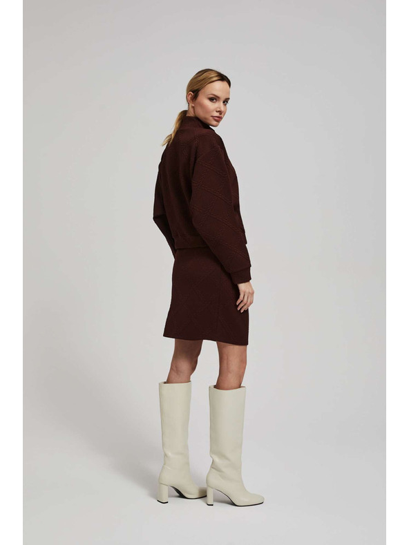 Moodo Uska kestenjasta suknja do koljena Moodo