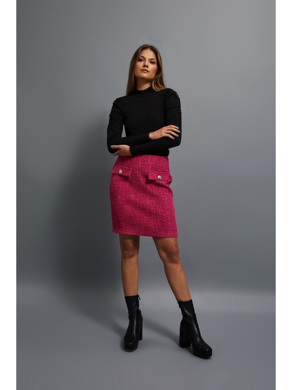 Moodo Tvid stil suknja ružičasta Moodo