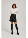 Moodo A-line suknja od imitacije kože crna Moodo