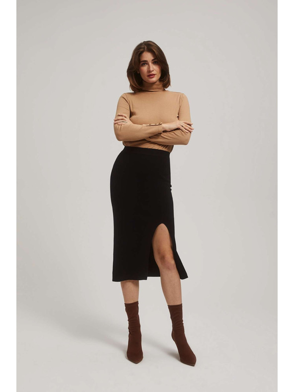 Moodo Midi olovka suknja s prorezom crna Moodo