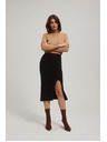 Moodo Midi olovka suknja s prorezom crna Moodo