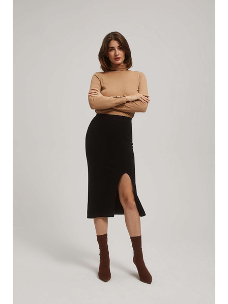 Moodo Midi olovka suknja s prorezom crna Moodo