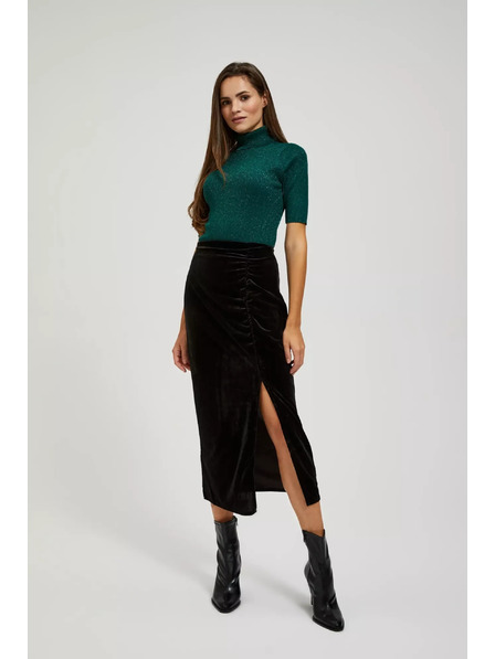 Moodo Baršunasta suknja s prorezom Moodo