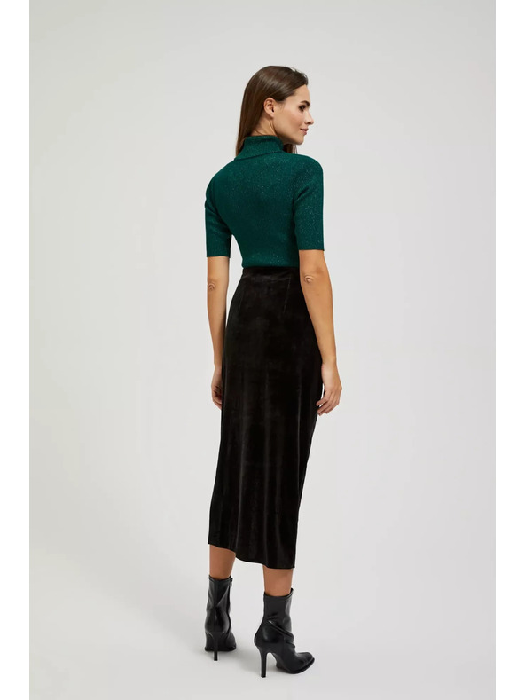 Moodo Baršunasta suknja s prorezom Moodo