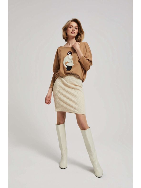 Moodo Olovka suknja pijesak Moodo